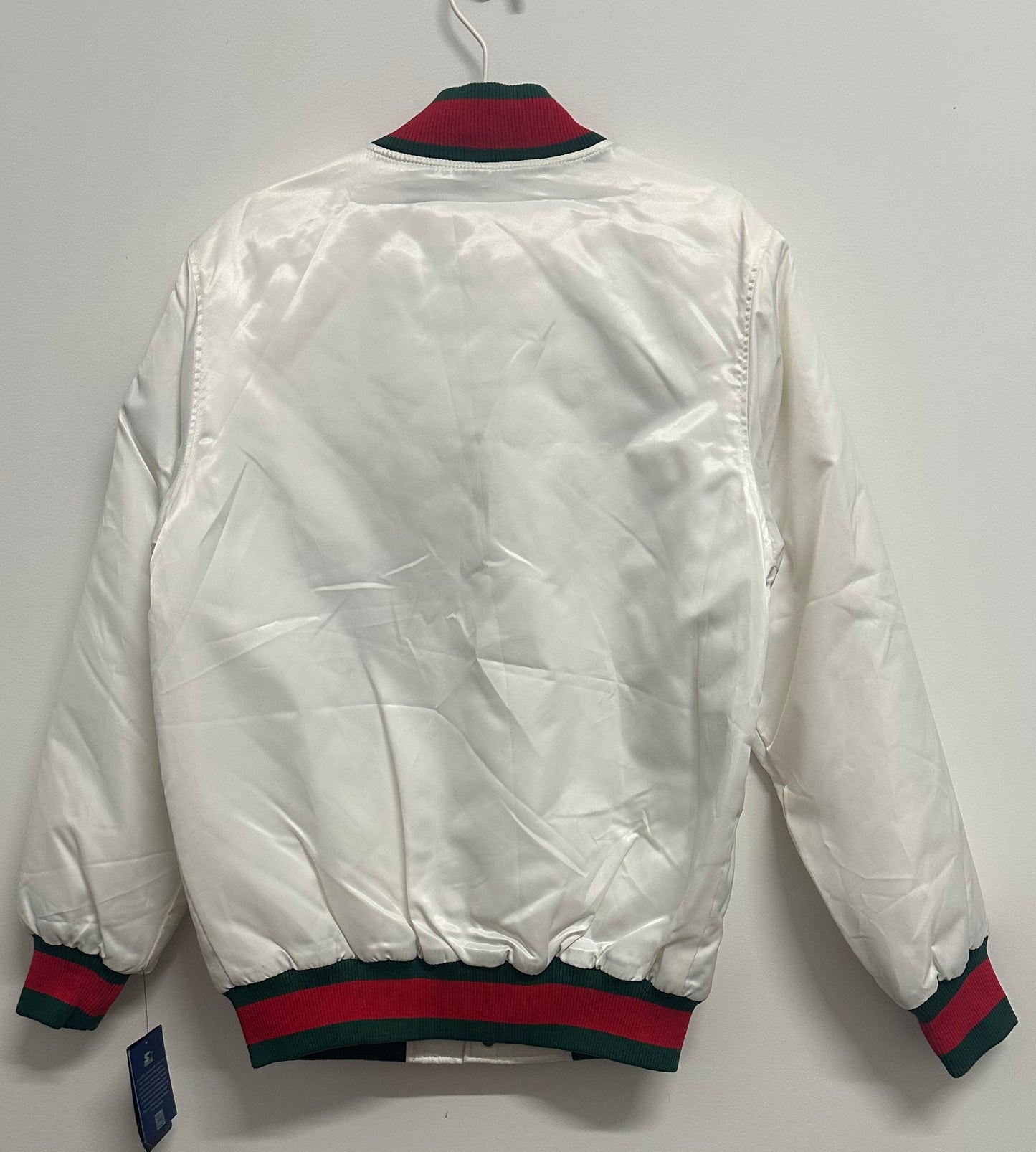 White Knicks Starter Jacket